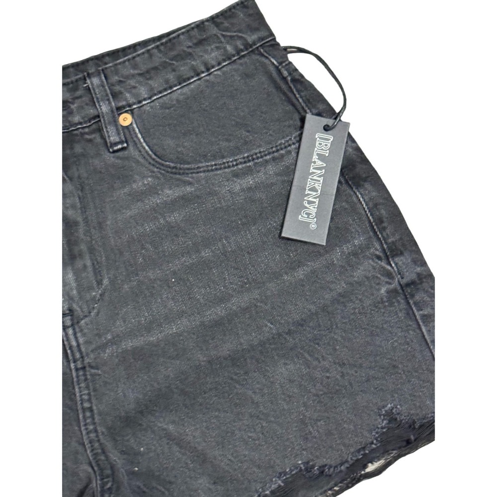NWT Blanknyc The Reeve High Rise Ribcage Short Black Women's Size 26 - Picture 3 of 8